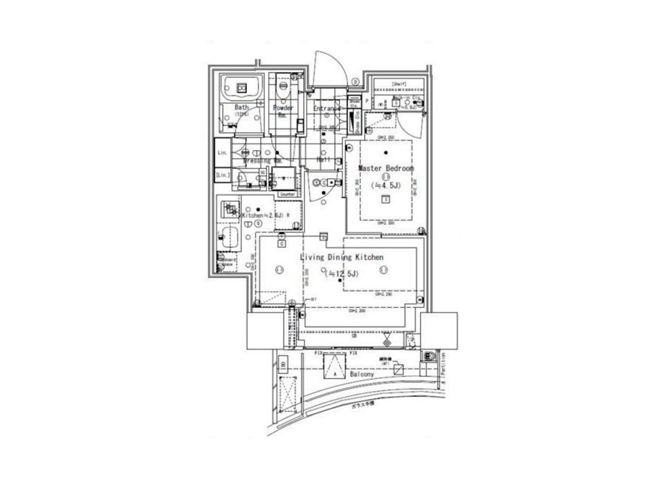 パークコート北参道ザタワー5階間取り図